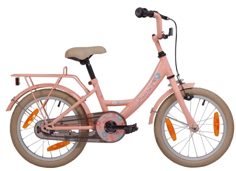 Bikefun Flower Fun 16 Inch Meisjes Roze