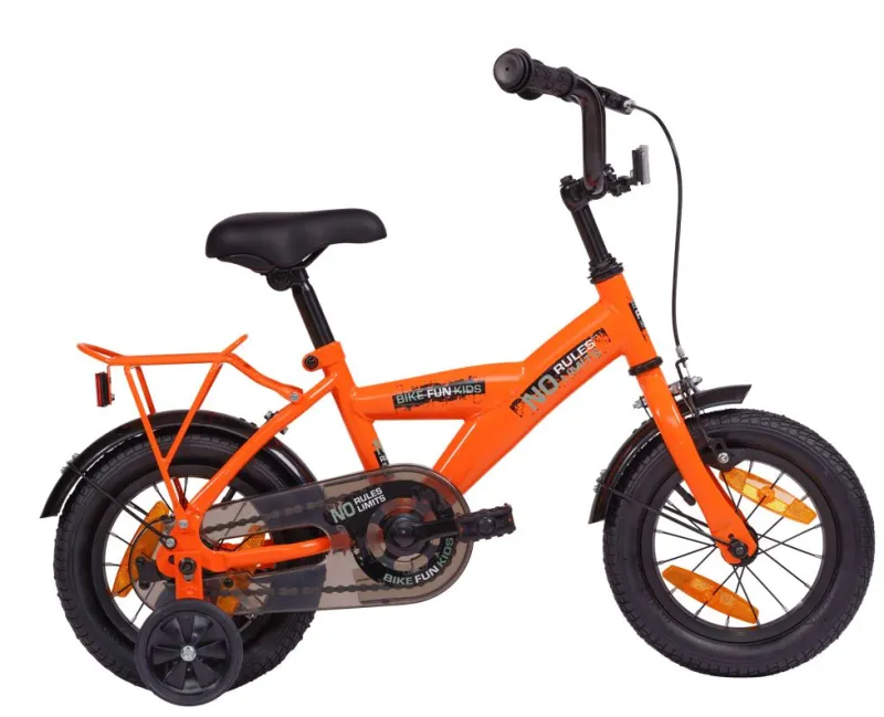 Bikefun No Limit 12 Inch Jongens Oranje