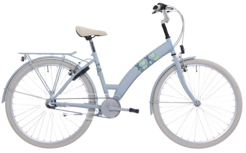 Bikefun Lots of Love 26 Inch 3V Meisjes Licht Blauw