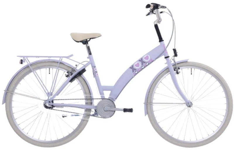 Bikefun Lots of Love 26 Inch 3V Meisjes Lila