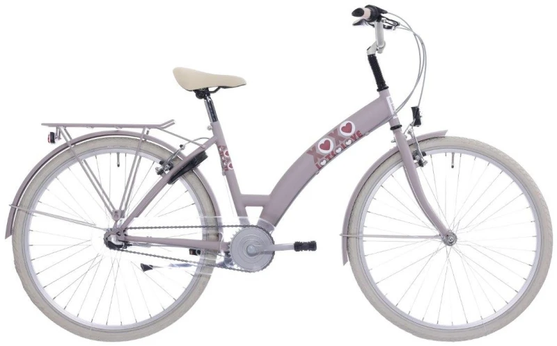 Bikefun Lots of Love 26 Inch 3V Meisjes Roze