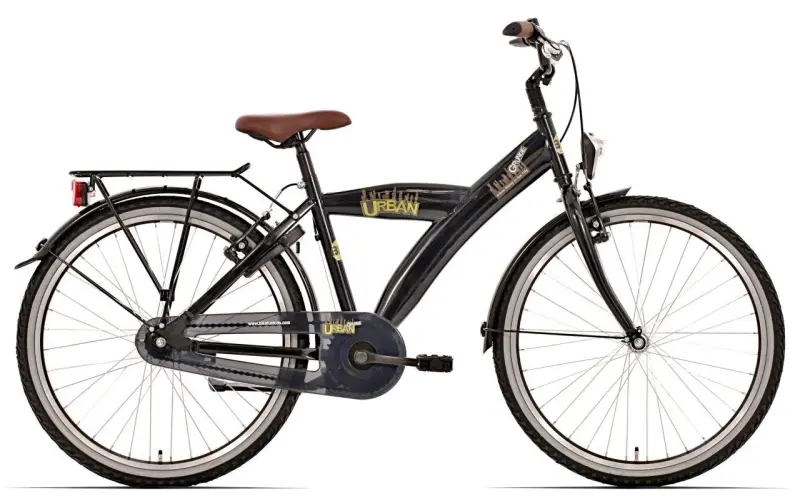 Bikefun Urban City 26 Inch 3V Jongens Zwart