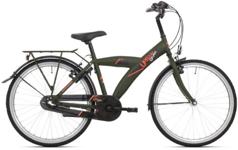 Bikefun Urban City 26 Inch 3V Jongens Elegance Mat Groen