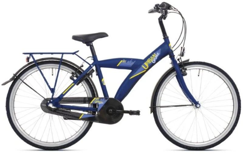 Bikefun Urban City 26 Inch 3V Jongens Cobalt Mat Blauw
